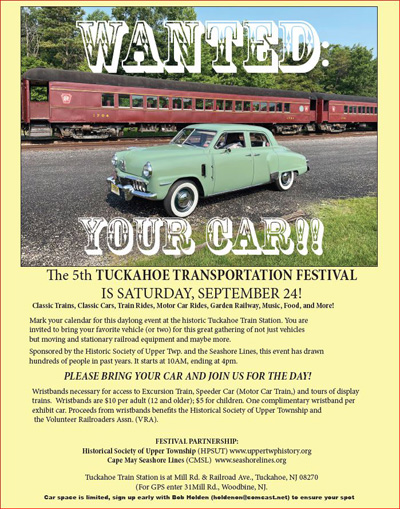 Cars Wanted - Tuckahoe THF Sept 2022