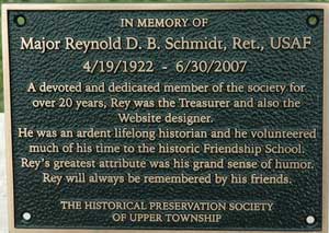 Major Reynold D.B. Schmidt Dedication Ceremony